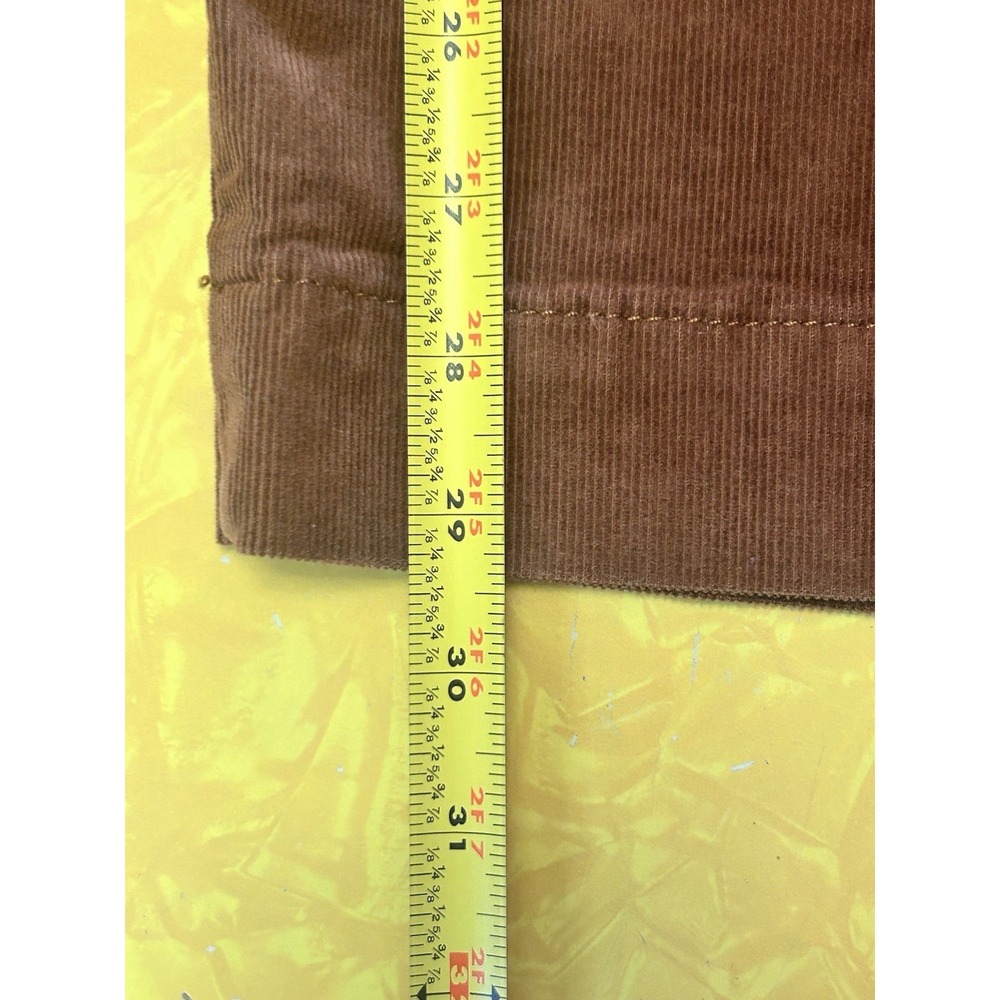 Loft Palmer Wide Leg Women's Pants Size 4 Tan Brown Corduroy High Rise Stretch - Picture 6 of 9